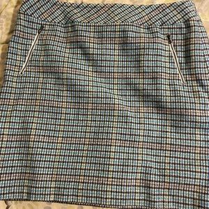 TALBOTS wool plaid skirt